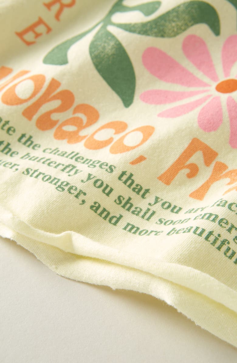 Treasure & Bond Kids' Crop Graphic T-Shirt, Alternate, color, Yellow Pastel Flower Market