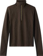 Rhone Houndstooth Seamless Half-Zip Pullover