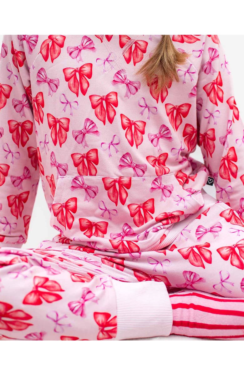 Lev Baby Catalina Bow Sweatshirt, Alternate, color, Pink