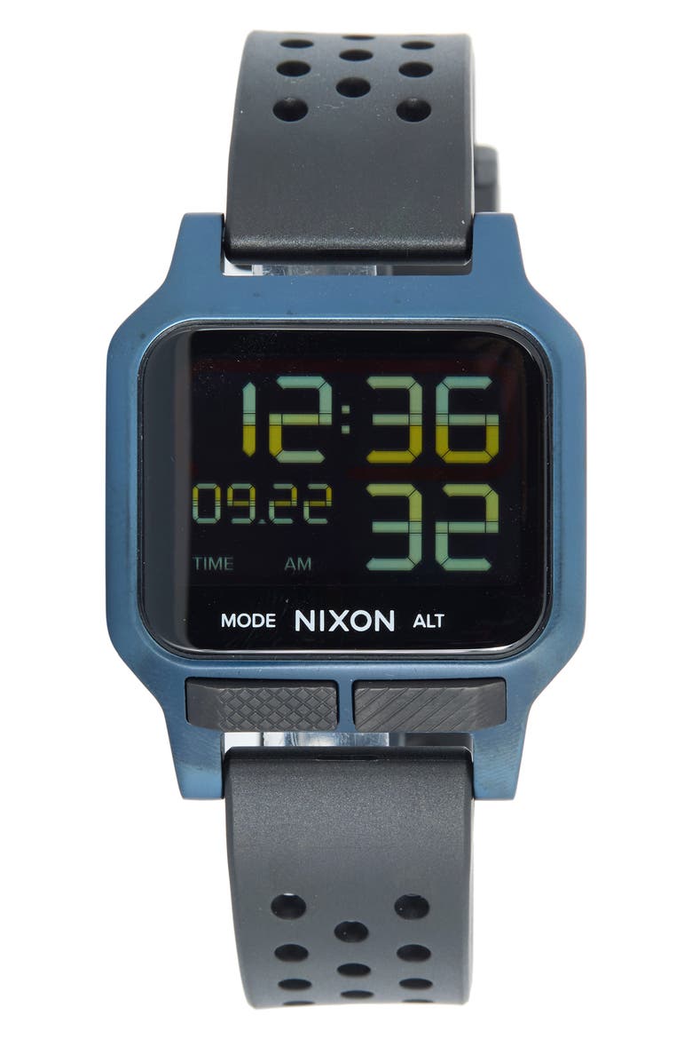 Heat Digital Rubber Strap Watch, Main, color, BLUE