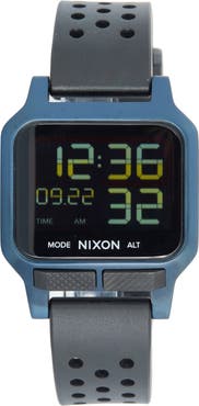 Nixon Heat Digital Rubber Strap Watch