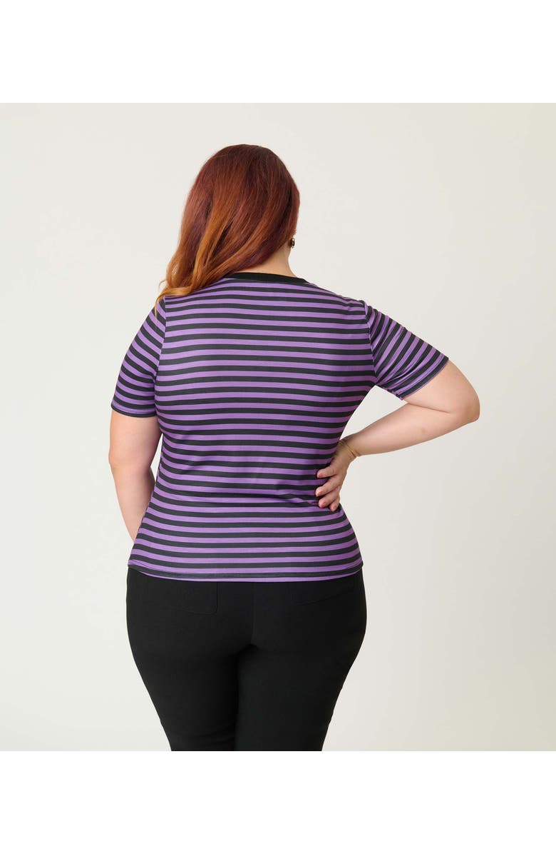 Unique Vintage Plus Size Back To Basics Top, Alternate, color, Purple