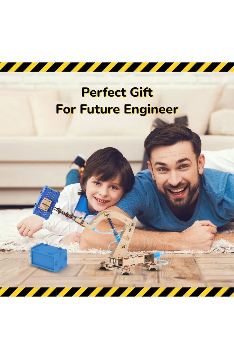 Smartivity Hydraulic Crane Diy Stem Wooden Building Set, Kids, Alternate, color, 