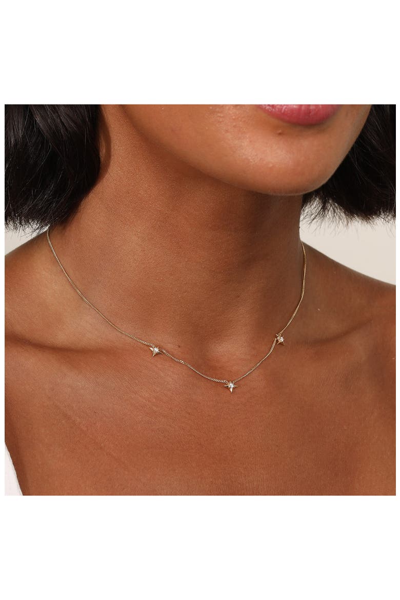 Cosmic Star Charm Necklace, Alternate, color, GOLD