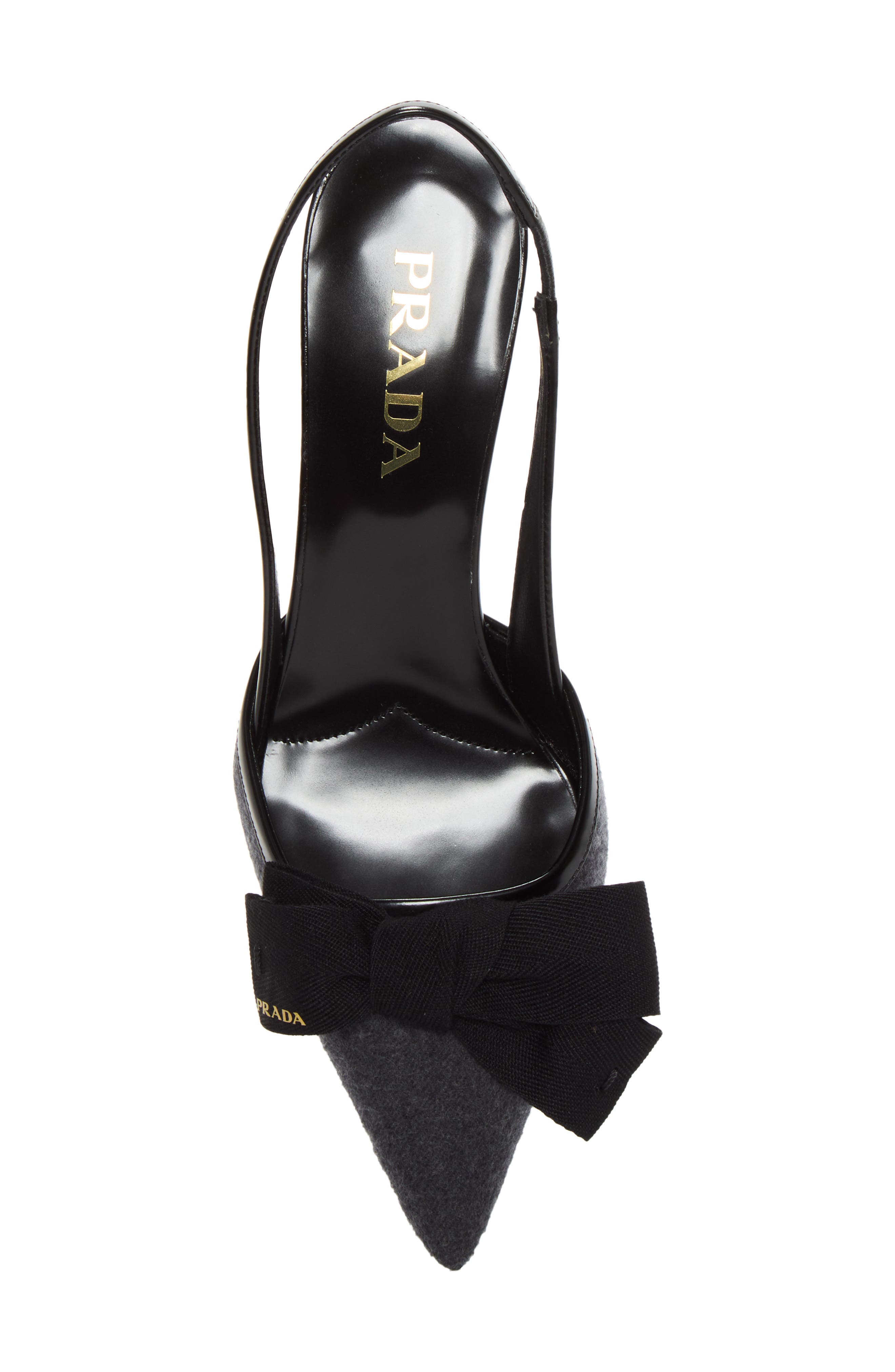 Cashmere Bow Slingback Pump, Alternate, color, ANTRACITE