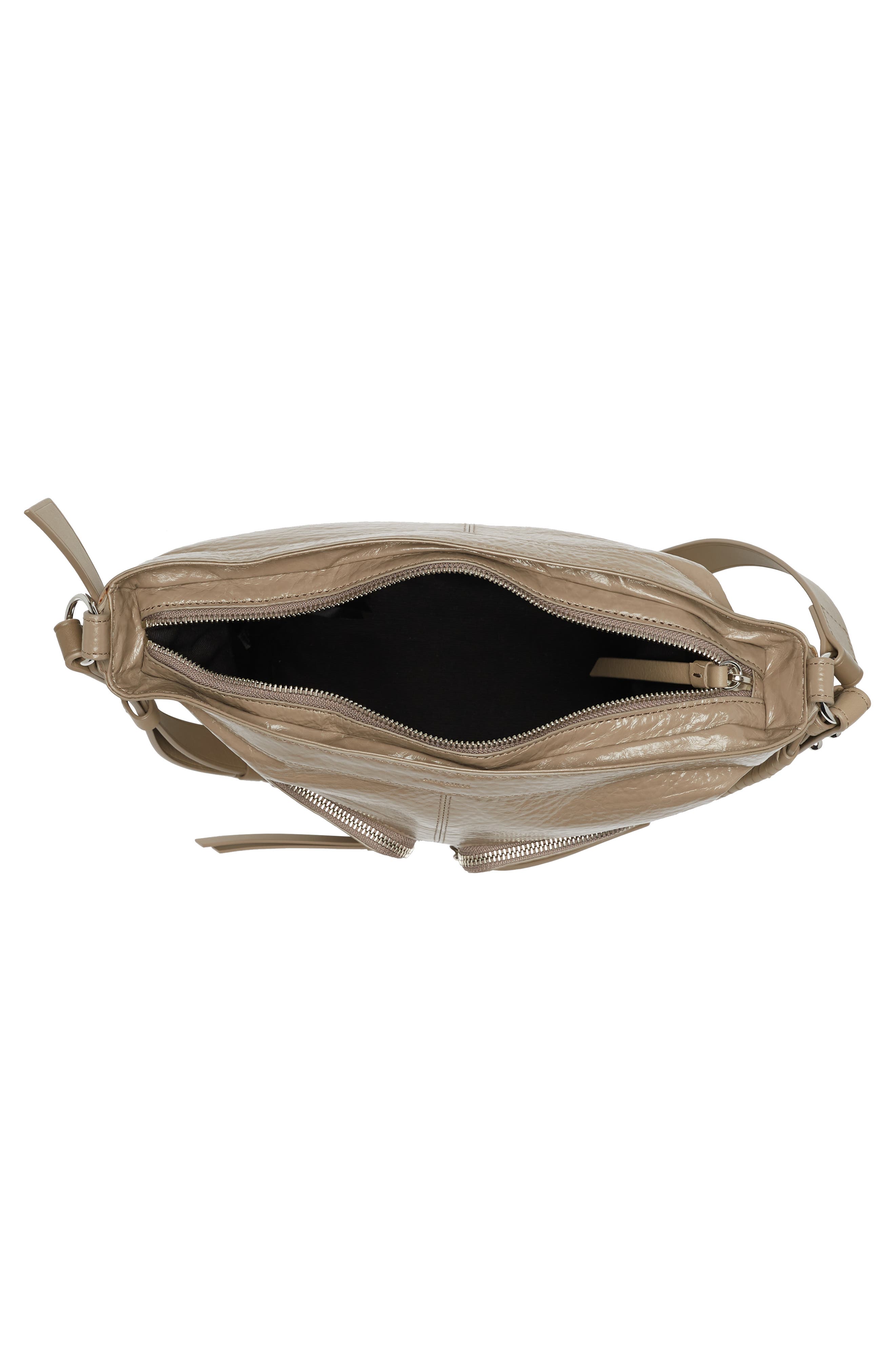 AllSaints Fetch Leather Crossbody Bag, Alternate, color, 