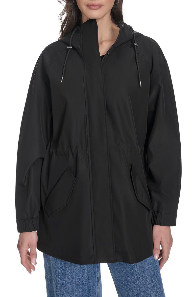 Levi's<sup>®</sup> Hooded Water Resistant Jacket, Main, color, Black
