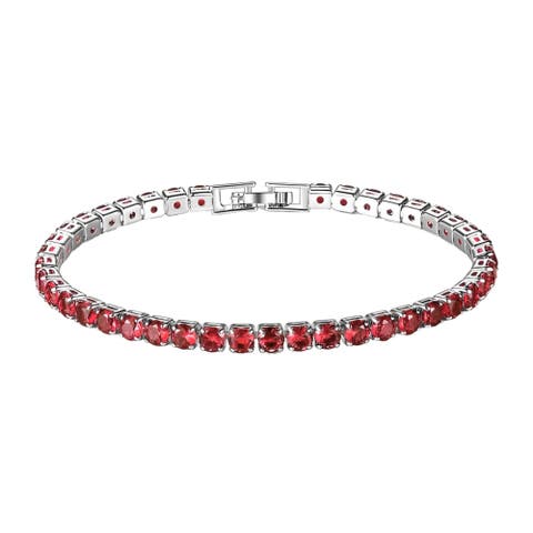 Round Cut Tennis Bracelet