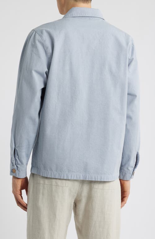 Alex Crane Pac Organic Cotton Ripstop Shell Jacket In Wave