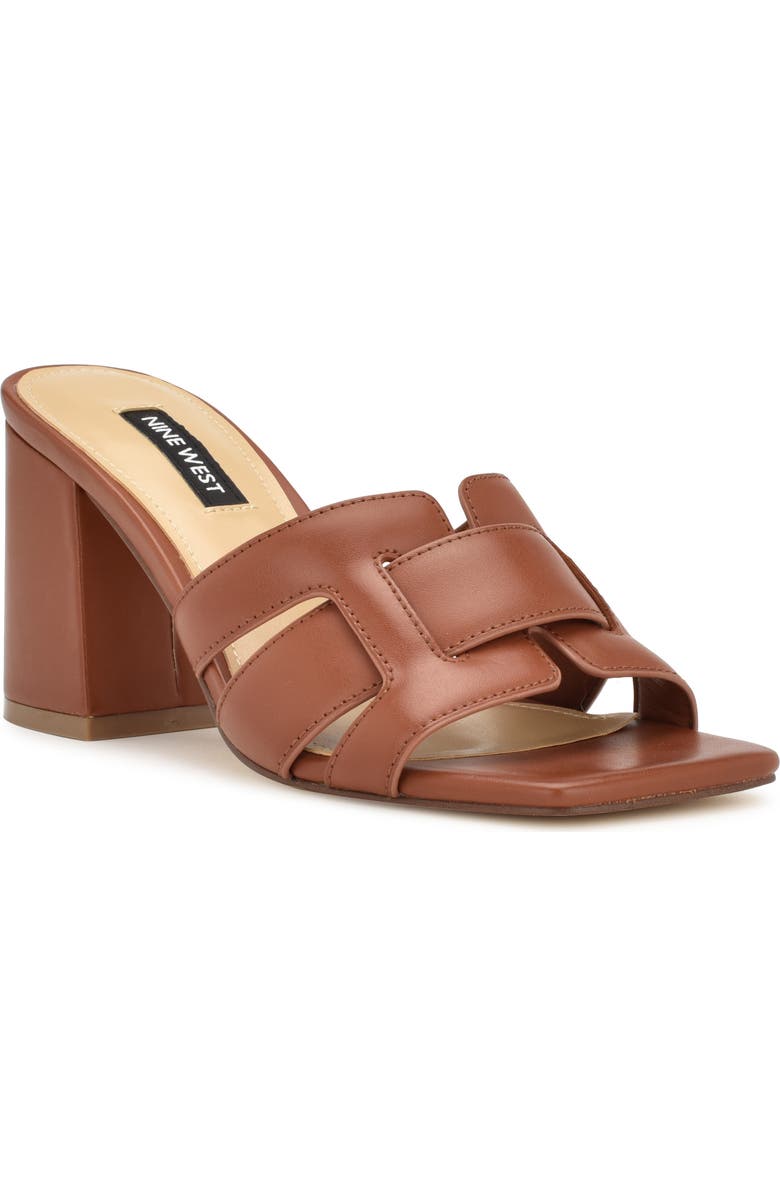 Nine West Kaelyn Sandal, Main, color, Medium Brown 212