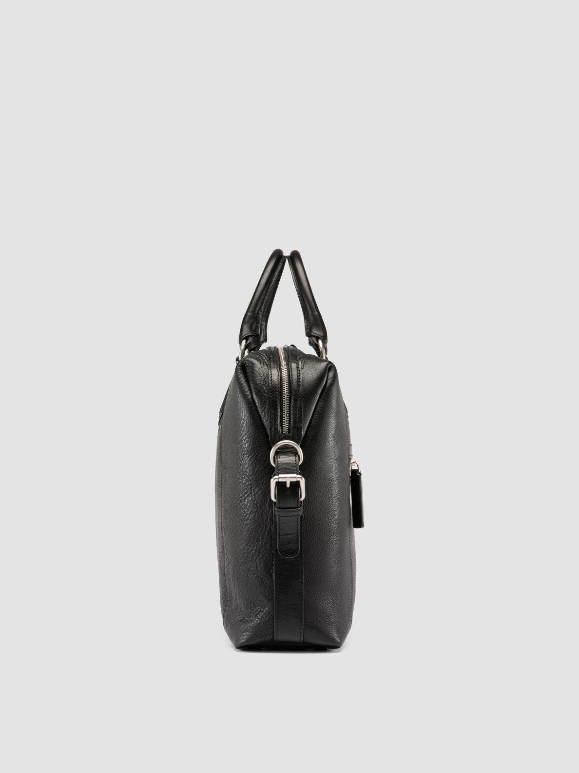 Officine Creative Jules 007 Briefcase, Alternate, color, Black