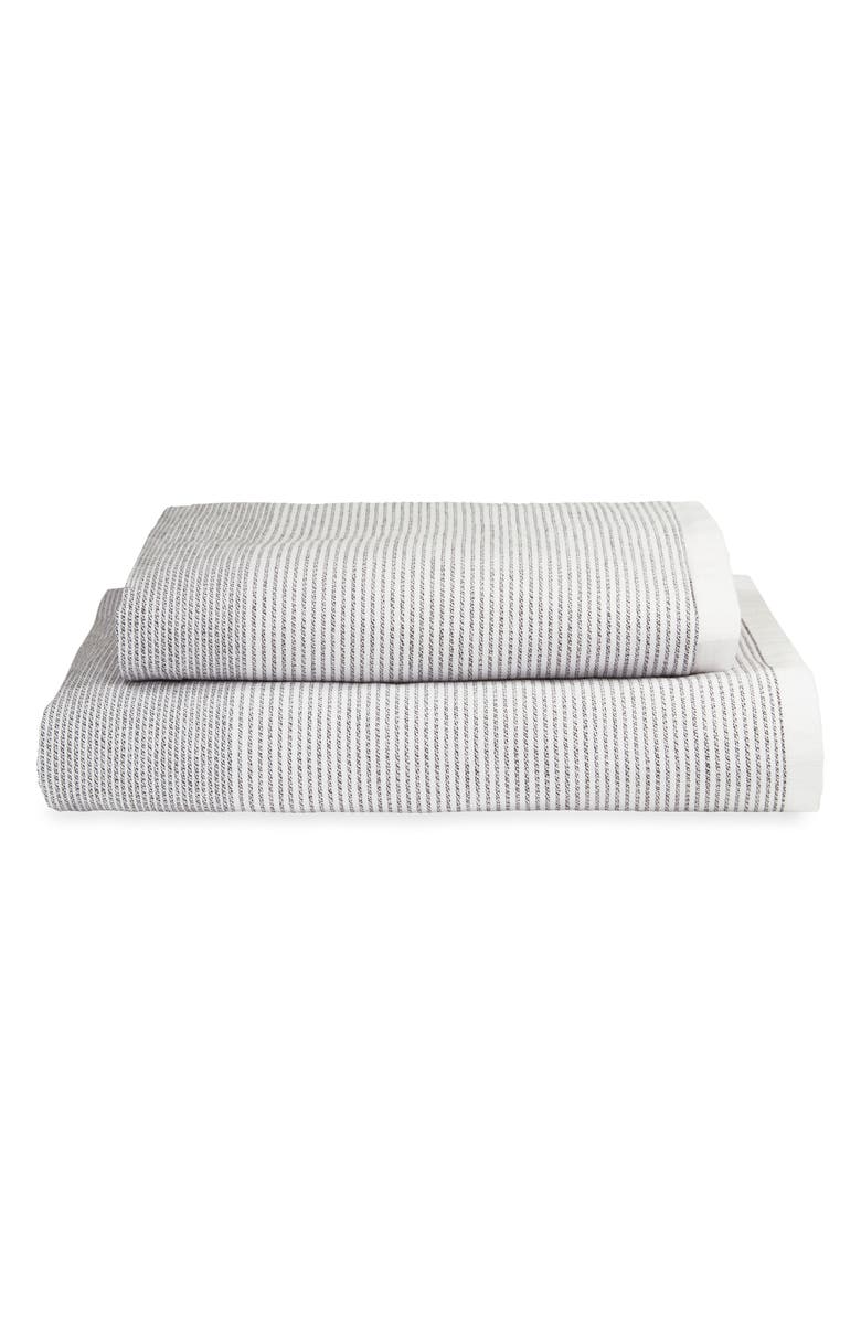 DKNY PURE Stripe Hand Towel, Alternate, color, 