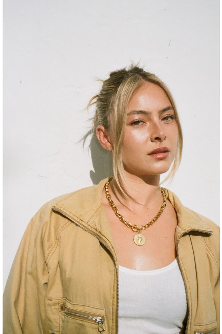 Posey Necklace, Alternate, color, Gold