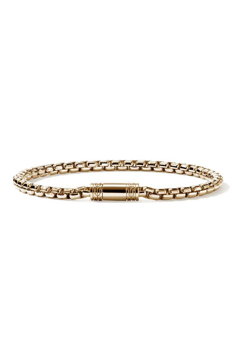 Box Chain Bracelet, 3.7mm, Alternate, color, GOLD