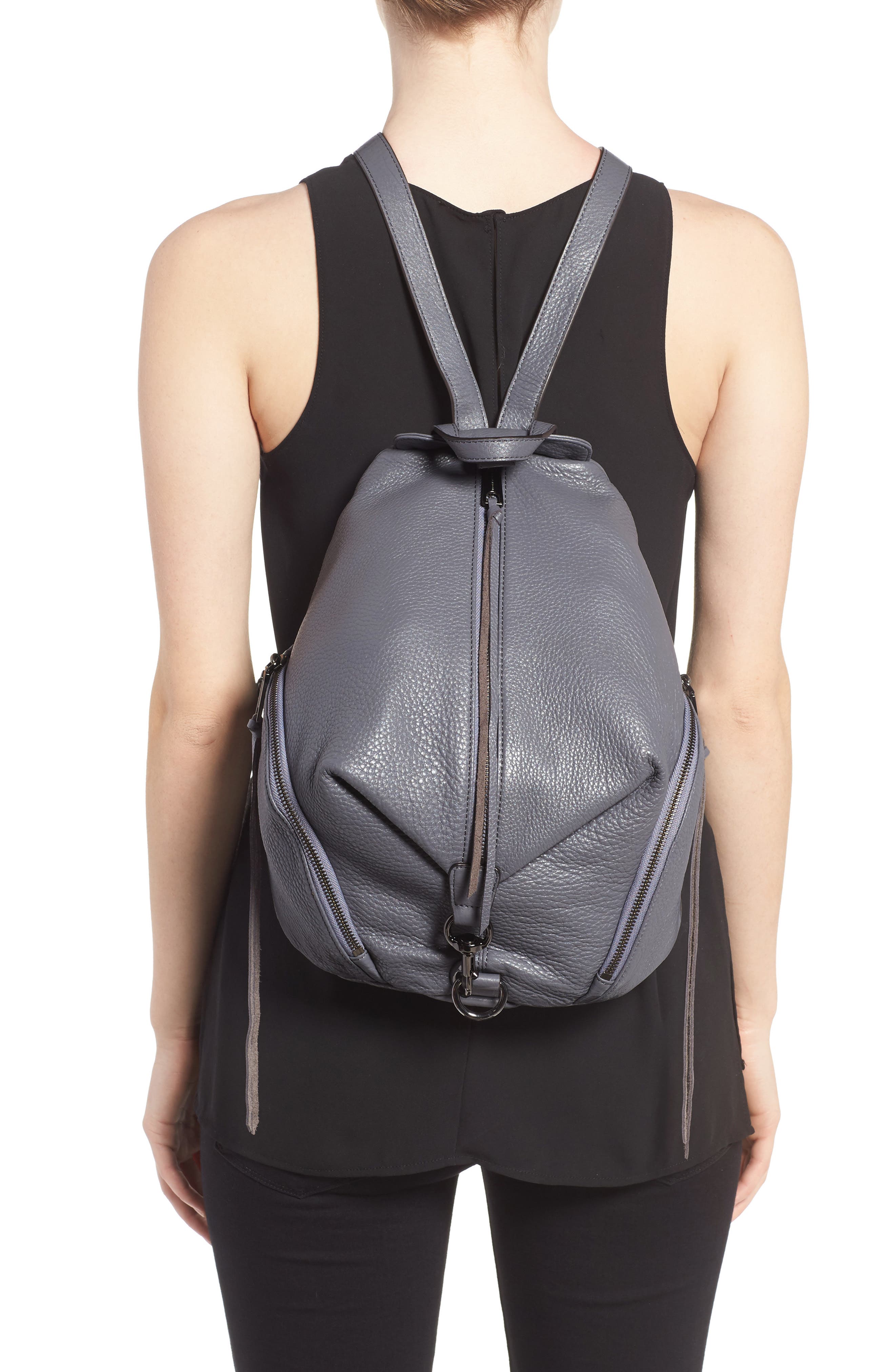 'Julian' Backpack, Alternate, color, GREY DENIM