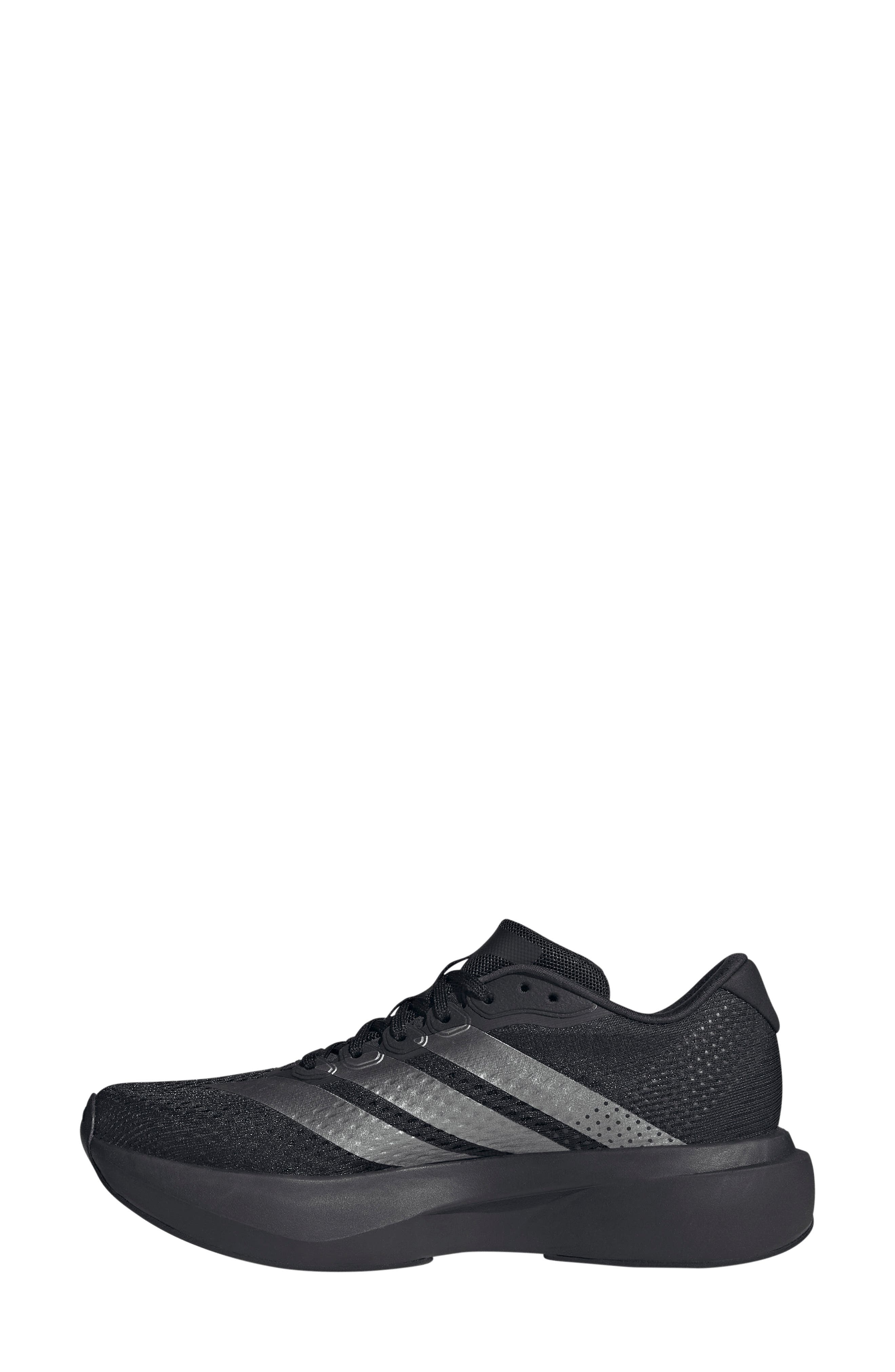 Adizero Pacer Running Sneaker, Alternate, color, BLACK/ IRON METALLIC/ CARBON