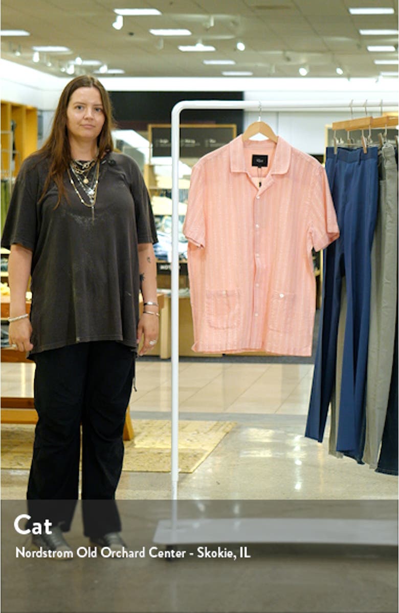 Vice Stripe Short Sleeve Guayabera Shirt, sales video thumbnail