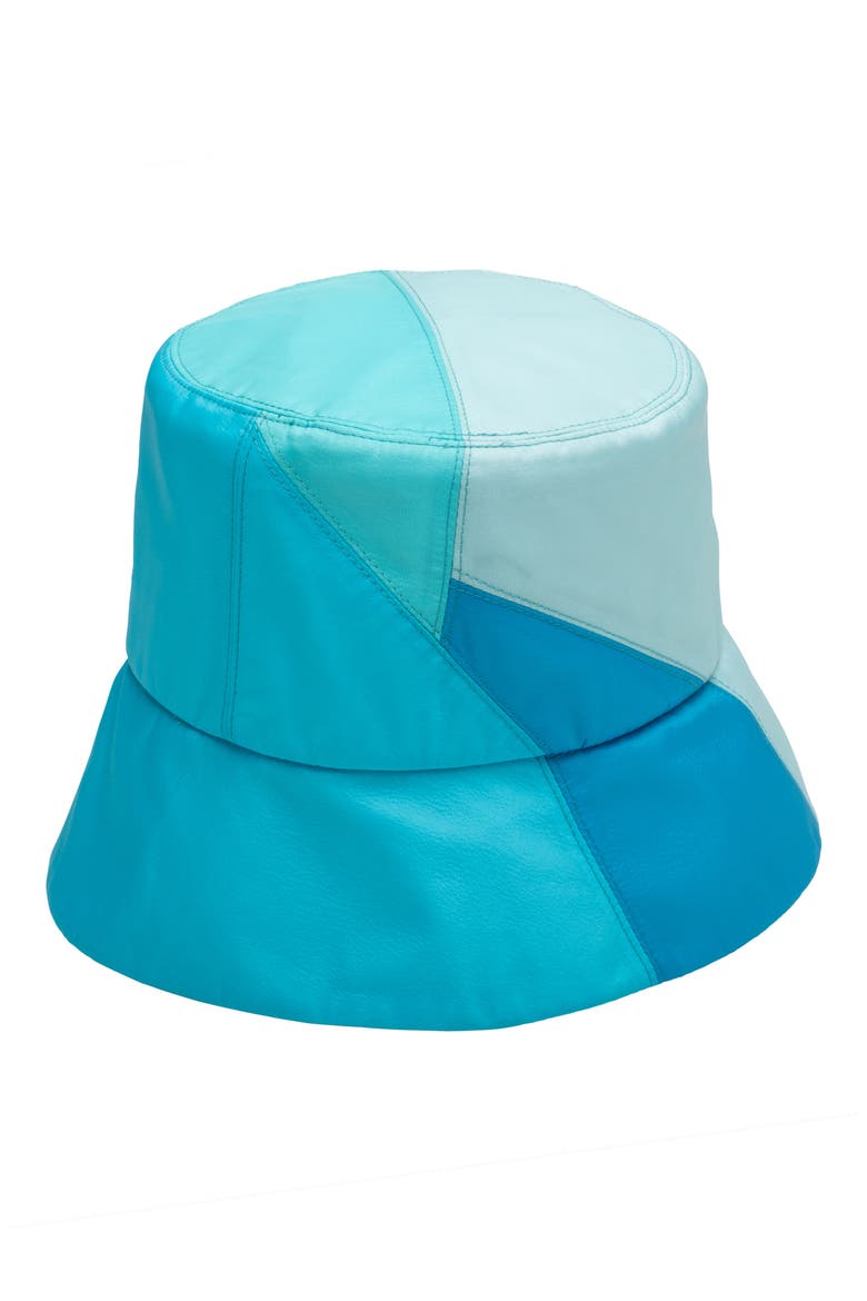 Yuki Colorblock Bucket Hat, Main, color, AQUA/ BLUE