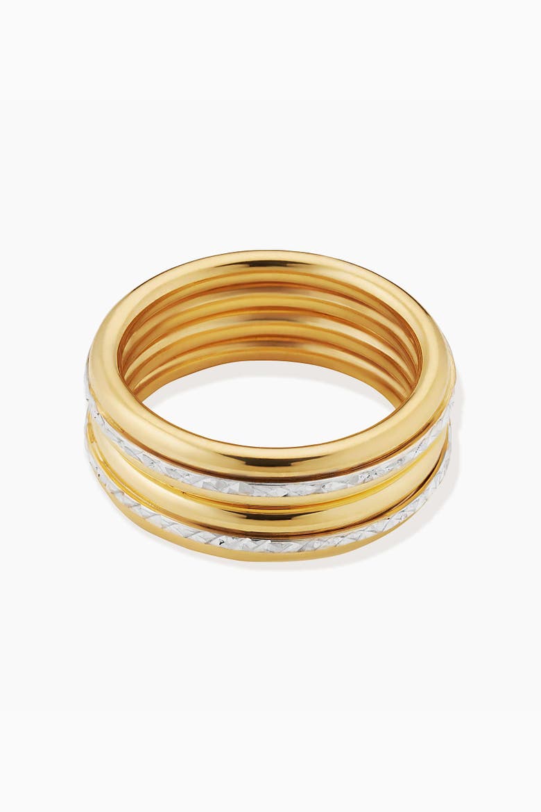 14K Gold Always Bold Ring, Alternate, color, Yellow & White Gold