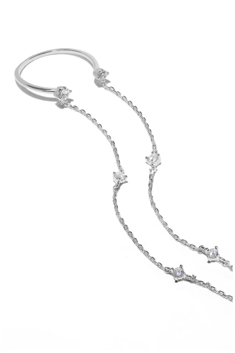 Kailua Hand Chain, Alternate, color, SILVER