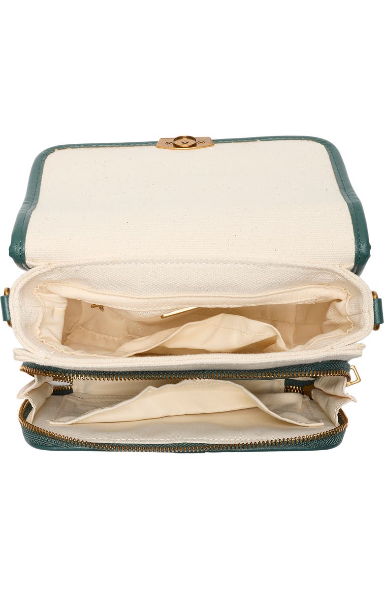 Steve Madden Brinley Canvas Crossbody Bag, Alternate, color, Canvas/ Military Green/ Navy