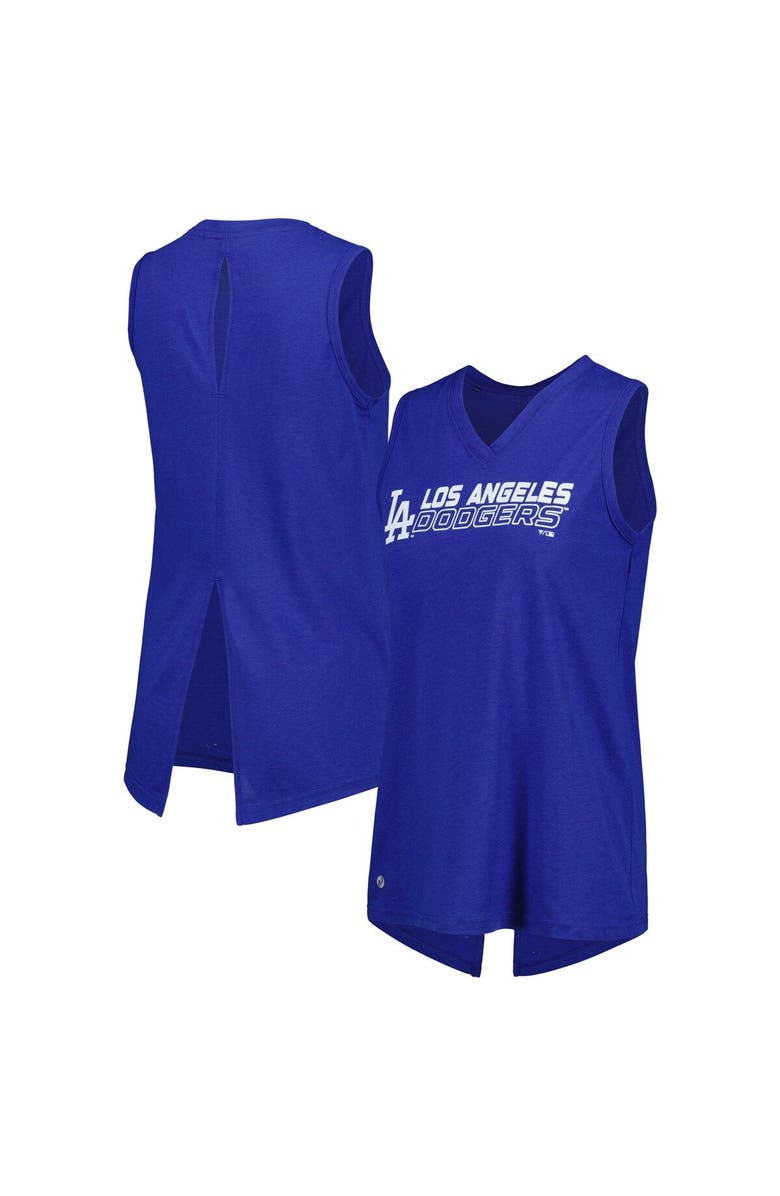 LEVELWEAR Women's Levelwear Royal Los Angeles Dodgers Paisley Chase V-Neck Tank Top, Main, color, Royal