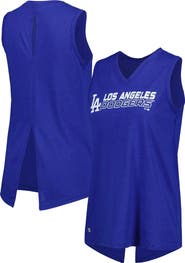 LEVELWEAR Women's Levelwear Royal Los Angeles Dodgers Paisley Chase V-Neck Tank Top