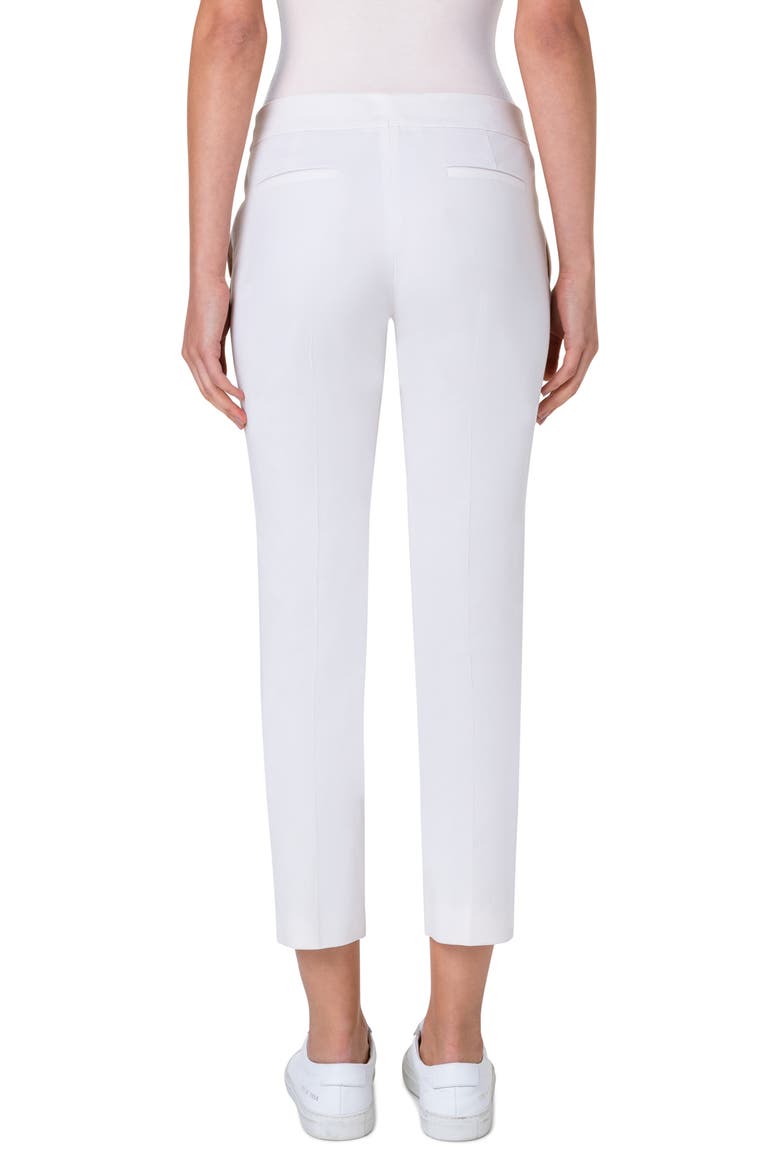 Frankie Stretch Cotton Pants, Alternate, color, CREAM