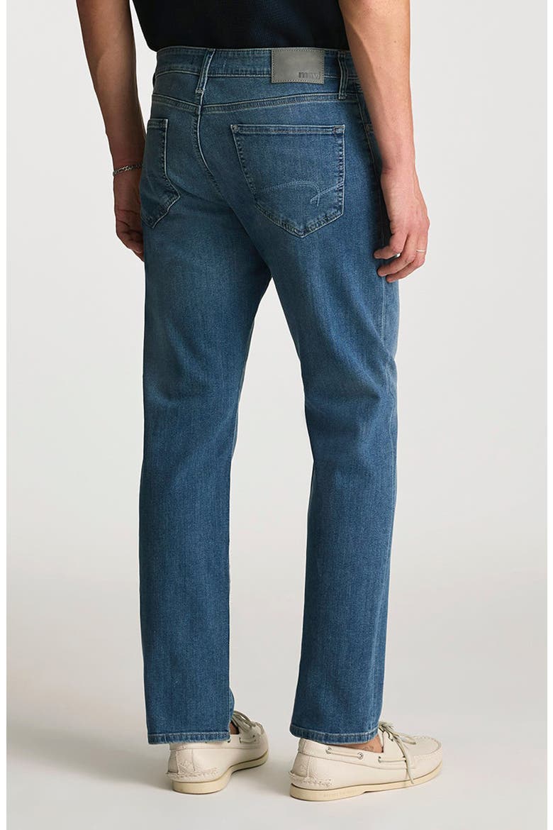 Matt Relaxed Straight Leg Jeans, Alternate, color, MID INDIGO BRUSHED W