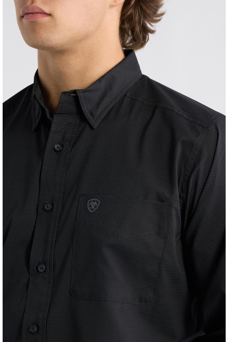 360 Airflow Classic Fit Performance Shirt, Alternate, color, BLACK