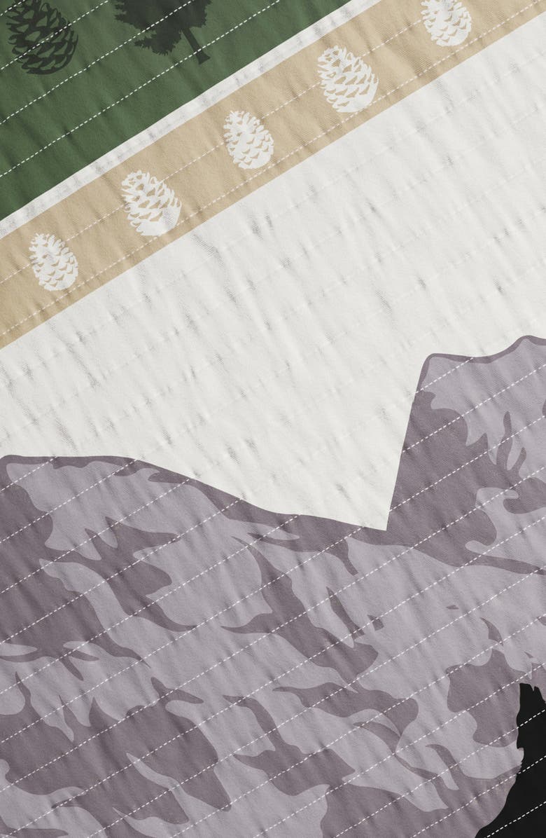 Woven & Weft Mountain Scene Plaid Quilt Set, Alternate, color,