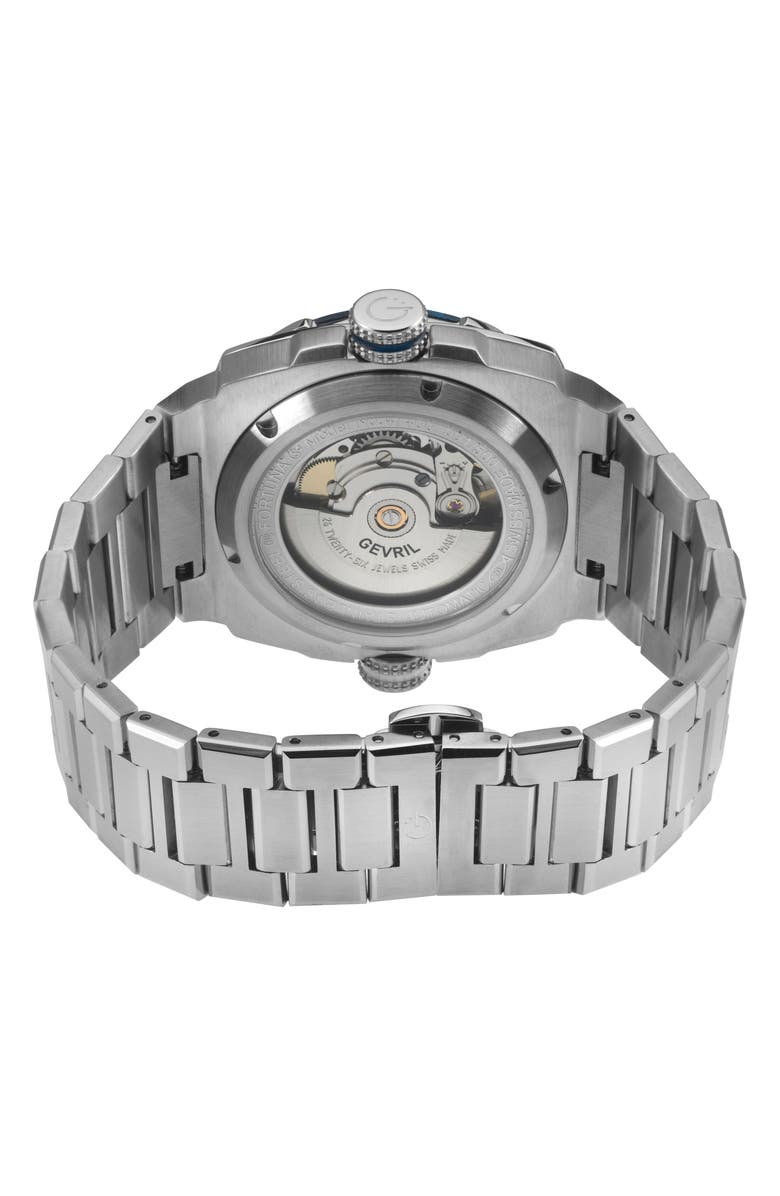 GEVRIL Fortuna 316L Bracelet Watch, Alternate, color, 