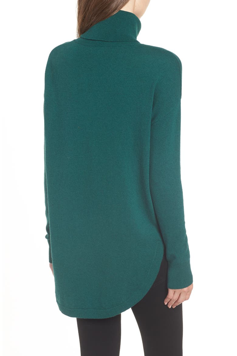 Turtleneck Sweater, Alternate, color, GREEN BOTANICAL