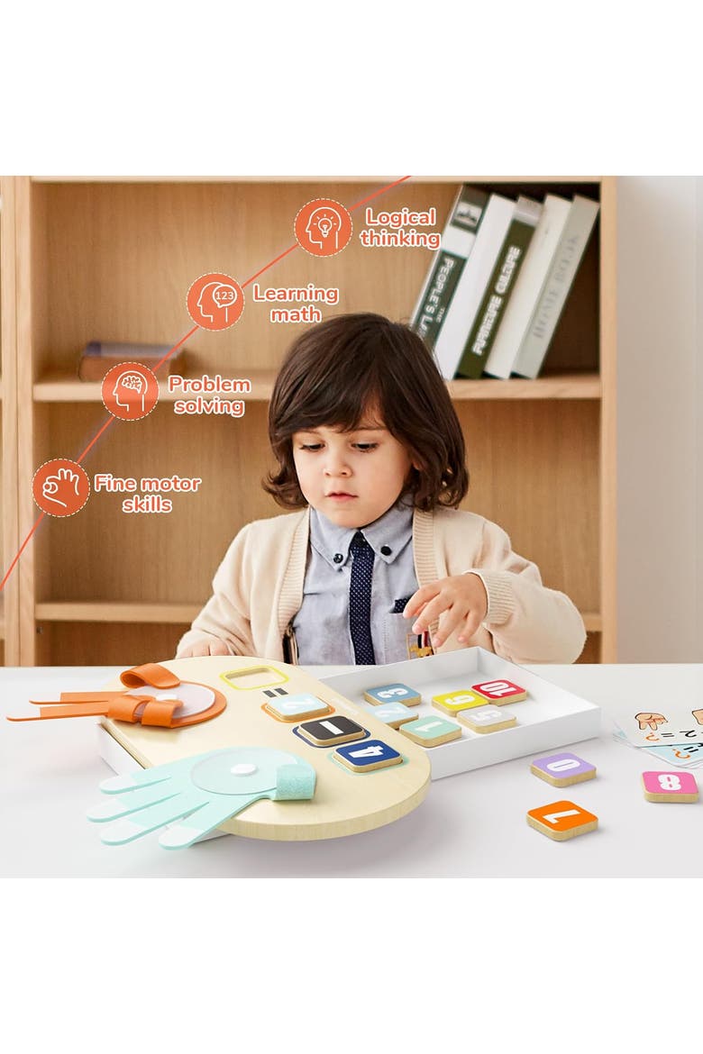 Educational Learning Number Toy, Finger Counting Math Toys, Alternate, color, Multicolor