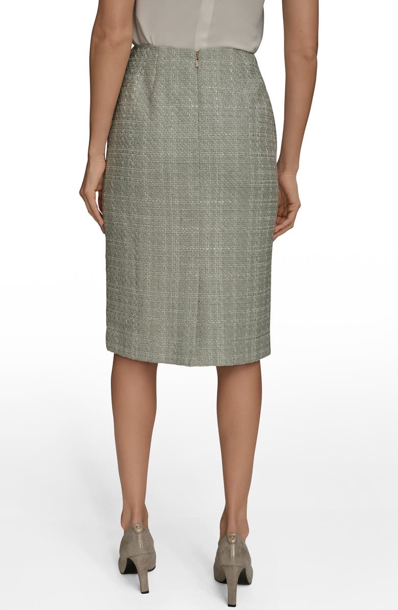 Donna Karan New York Tweed Pencil Skirt, Alternate, color, Weathered Sage