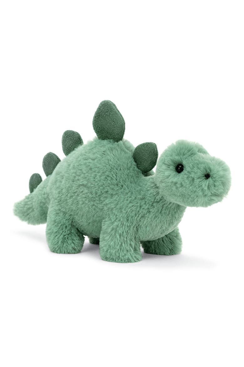 Mini Fossily Stegosaurus Stuffed Animal, Main, color, GREEN