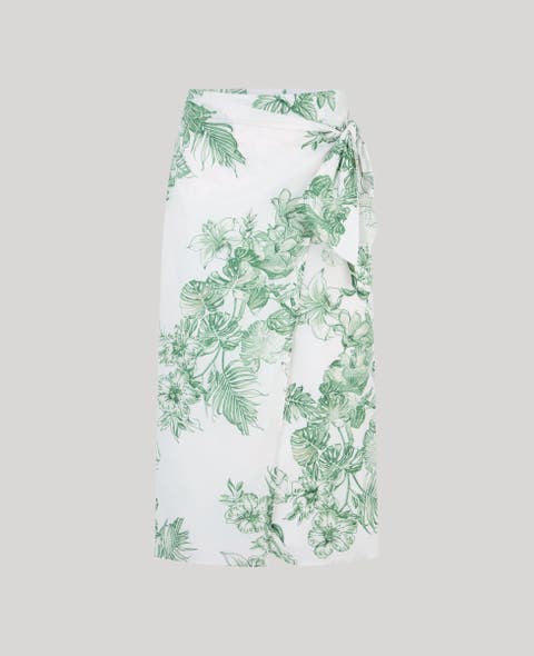 Flora Cotton Tie Skirt