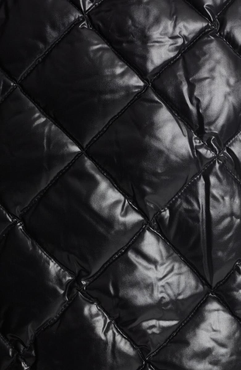 Moncler 'Glaciers' Genuine Rabbit Fur Trim Down Coat, Alternate, color, 