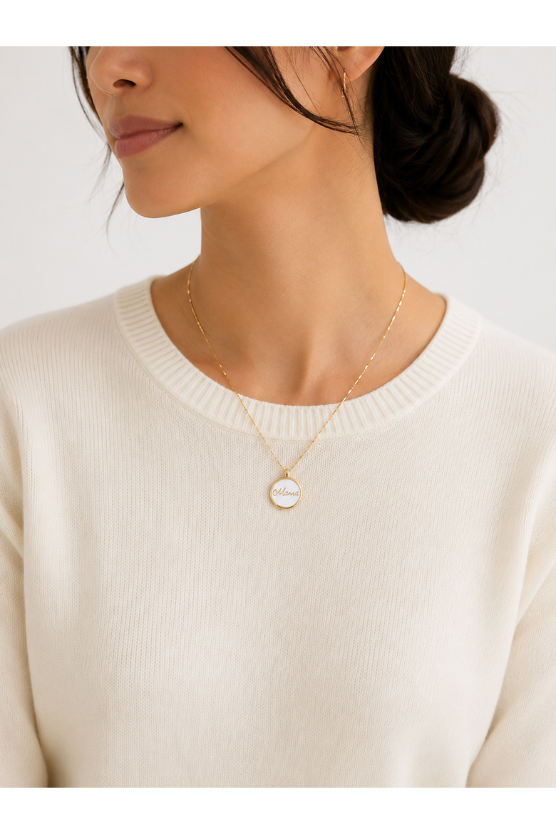 Forever Mama Necklace, Alternate, color, Gold