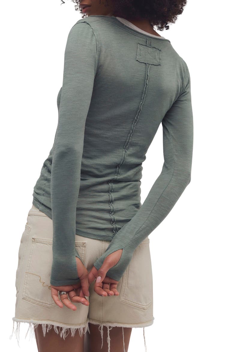 Siren Long Sleeve Top, Alternate, color, OLIVE LEAF