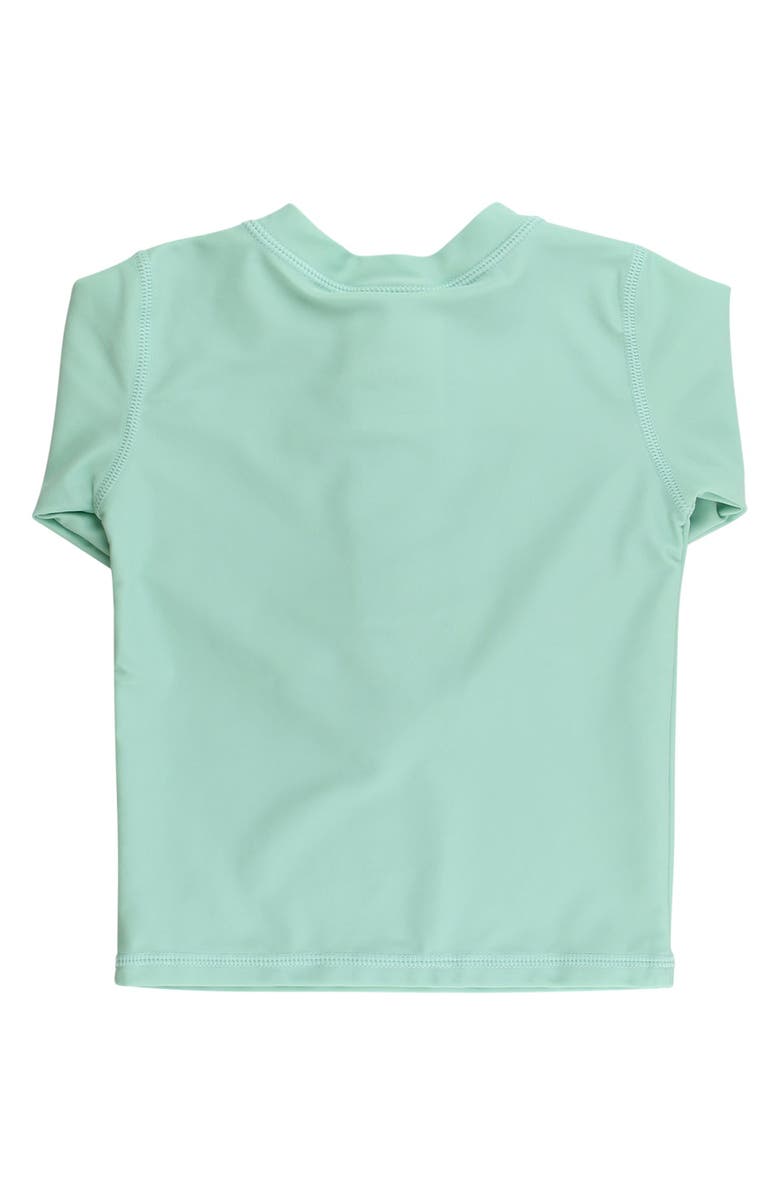 RuggedButts Boys UPF50+ Sun Protected Zipper Long Sleeve Rash Guard, Alternate, color, Sage