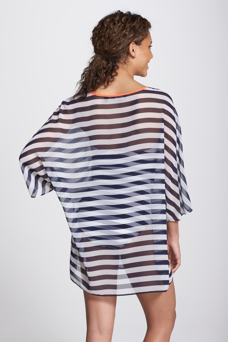 Stripe Cover-Up Tunic, Alternate, color, BLUE