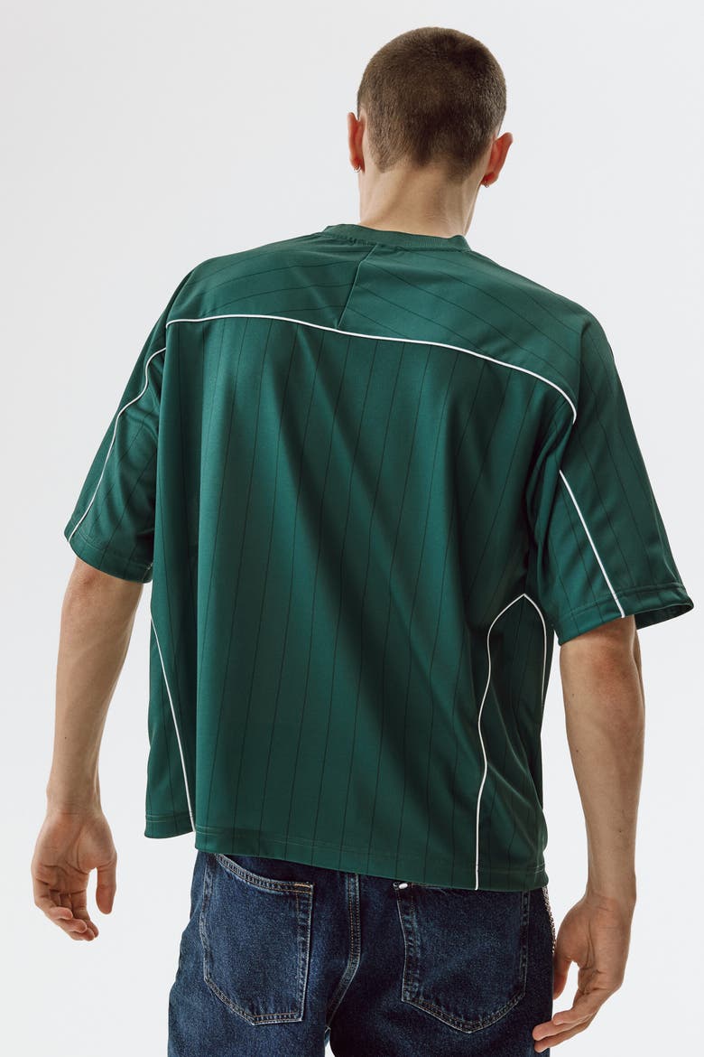 Loose Fit Printed T-shirt, Alternate, color, Dark green/Golden