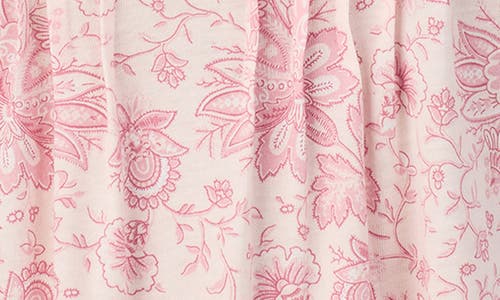 Ralph Lauren Lauren Print Short Sleeve Nightgown In Pink