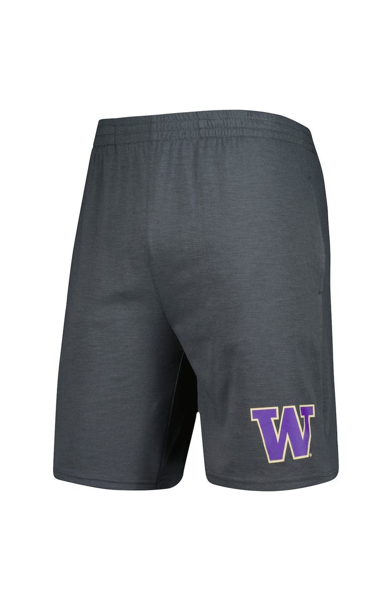 CONCEPTS SPORT Men's Concepts Sport Charcoal/White Washington Huskies Downfield T-Shirt & Shorts Set, Alternate, color,