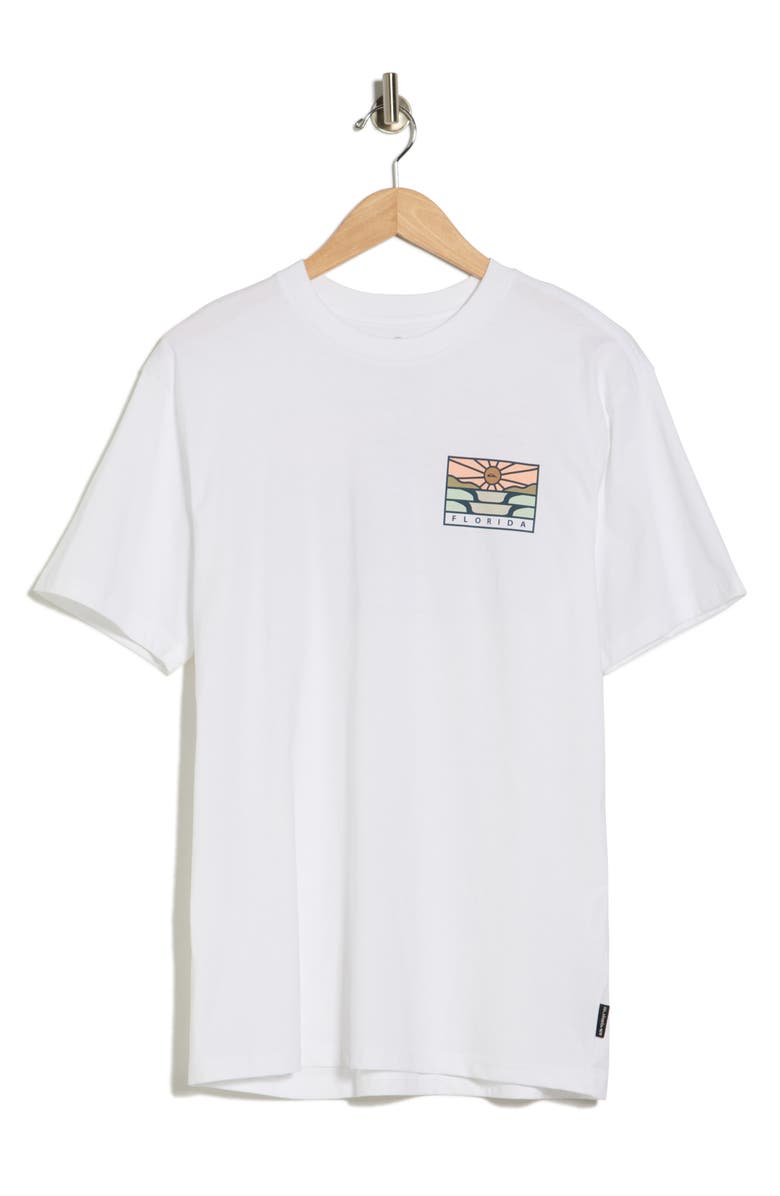 Quiksilver Flordia Horizon Graphic T-Shirt, Main, color, White
