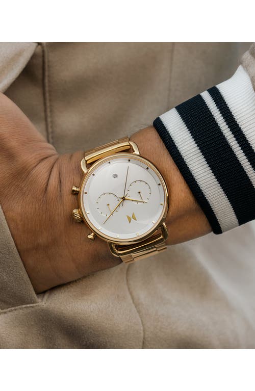 Mvmt Watches Blacktop Bracelet Watch, 47mm In Apollo Gold
