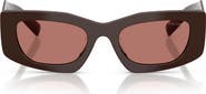Prada 51mm Rectangular Sunglasses