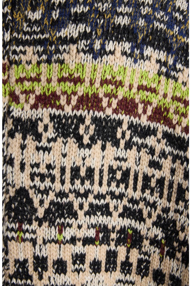 Teda Wool & Cashmere Cardigan, Alternate, color, BLACK