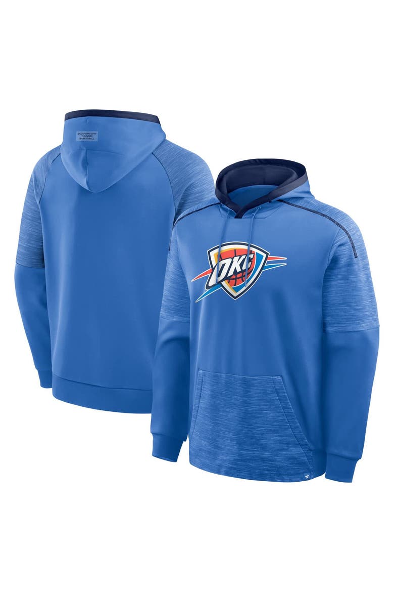 Men's Fanatics Blue Oklahoma City Thunder Pick & Roll Defender Pullover Hoodie, Main, color, Blue